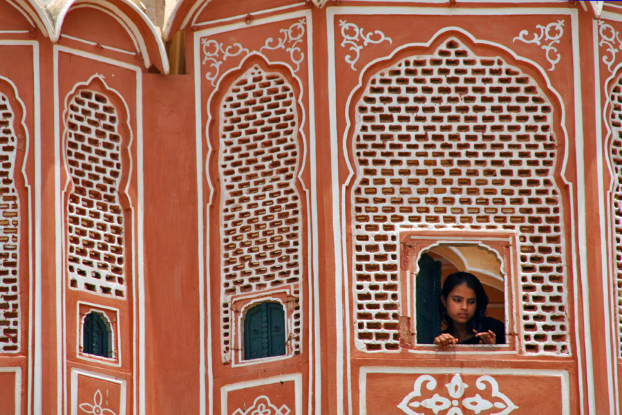 [- Observando -] हवा महल, जैपर, राजस्थाण (भारतीय गणराज्य) - Hawa Mahal, Jaipur, Rajastán (India)