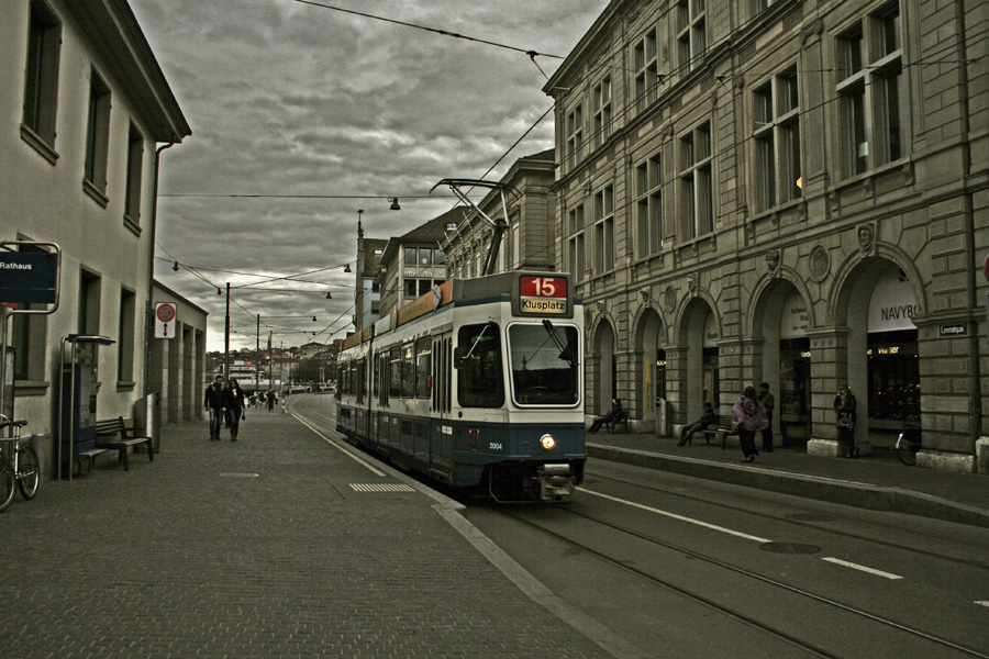 [- Tranvía -] Taltstrasse, Zürich (Suiza)