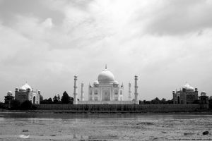 [- Vista trasera -] ताज महल, आगरा (भारतीय गणराज्य) - Taj Mahal, Agra (India)