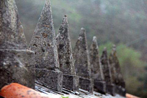 Pedras no tellado